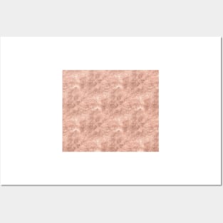 Rose gold brushed velvet Posters and Art